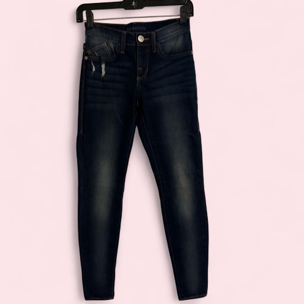 Rock & Republic skinny womens 2 dark wash distressed kashmiere denim jeans